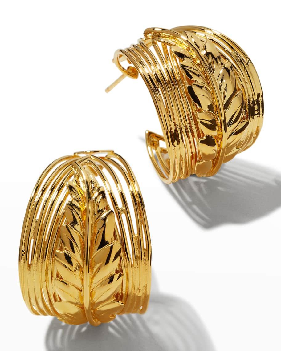 Creole Wave Hoops Earrings | Neiman Marcus