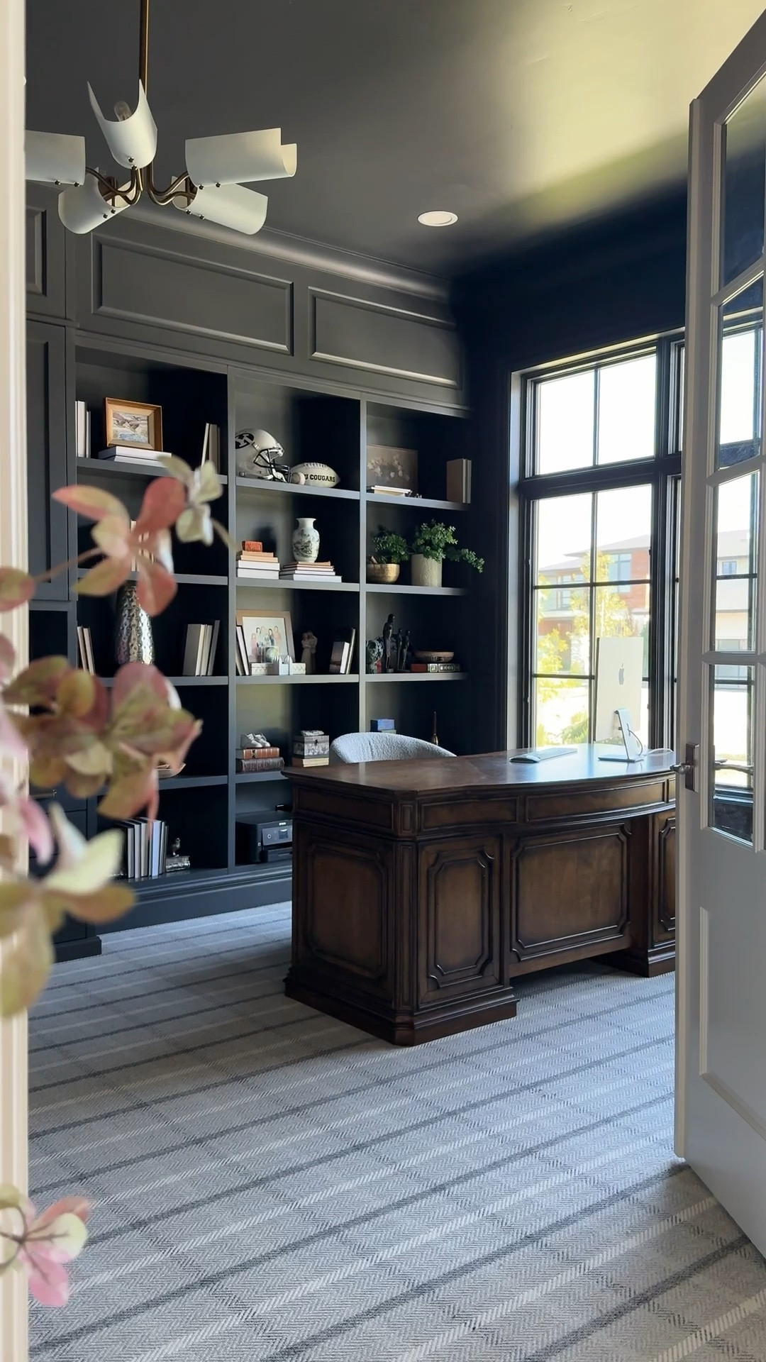 Home office den details! 
#homeoffice #decor #desk

Office desk, traditional desk, ornate desk, office chair, dining chair, rolling office chair, office decor, office art, moody office, pretty office, home office design home office ideas / home office design / home office setup / home office decor / home office inspiration / work from home office / home office workspace /transitional home office

#LTKSeasonal #LTKHoliday #LTKHome