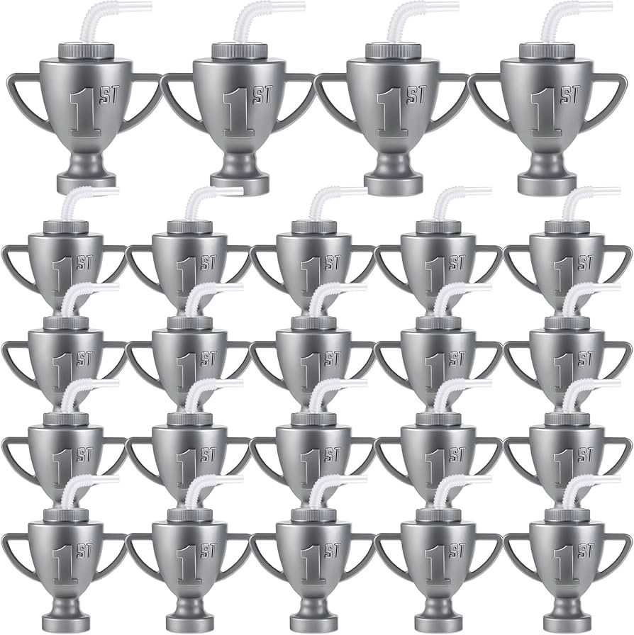 Amyhill 24 Pcs Race Car Trophy Cups With Straws and Lids 12 Oz Plastic Race Car Birthday Party Su... | Amazon (US)