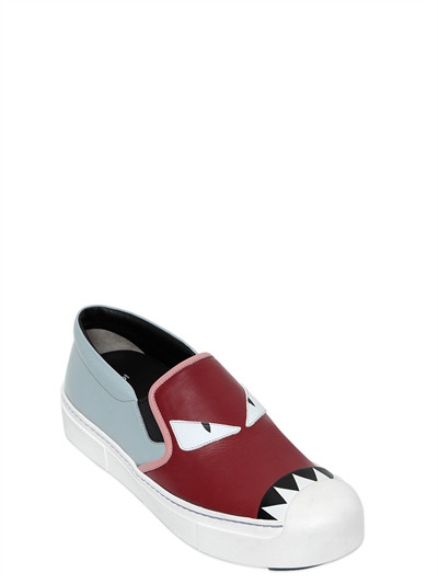 20MM MONSTER LEATHER SLIP-ON SNEAKERS | Luisaviaroma