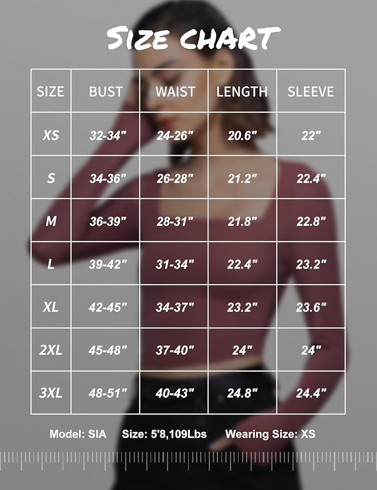 PUMIEY Women's Square Neck Long Sleeve T Shirts Slim Fit Tops Basic Tee Smoke Cloud Pro Collectio... | Amazon (US)