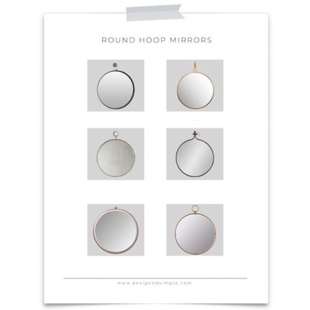 round hoop mirrors, round mirrors, brass mirror, hanging mirror, hoop mirror

#LTKhome