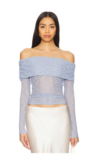 Diamante Top in Blue | Revolve Clothing (Global)