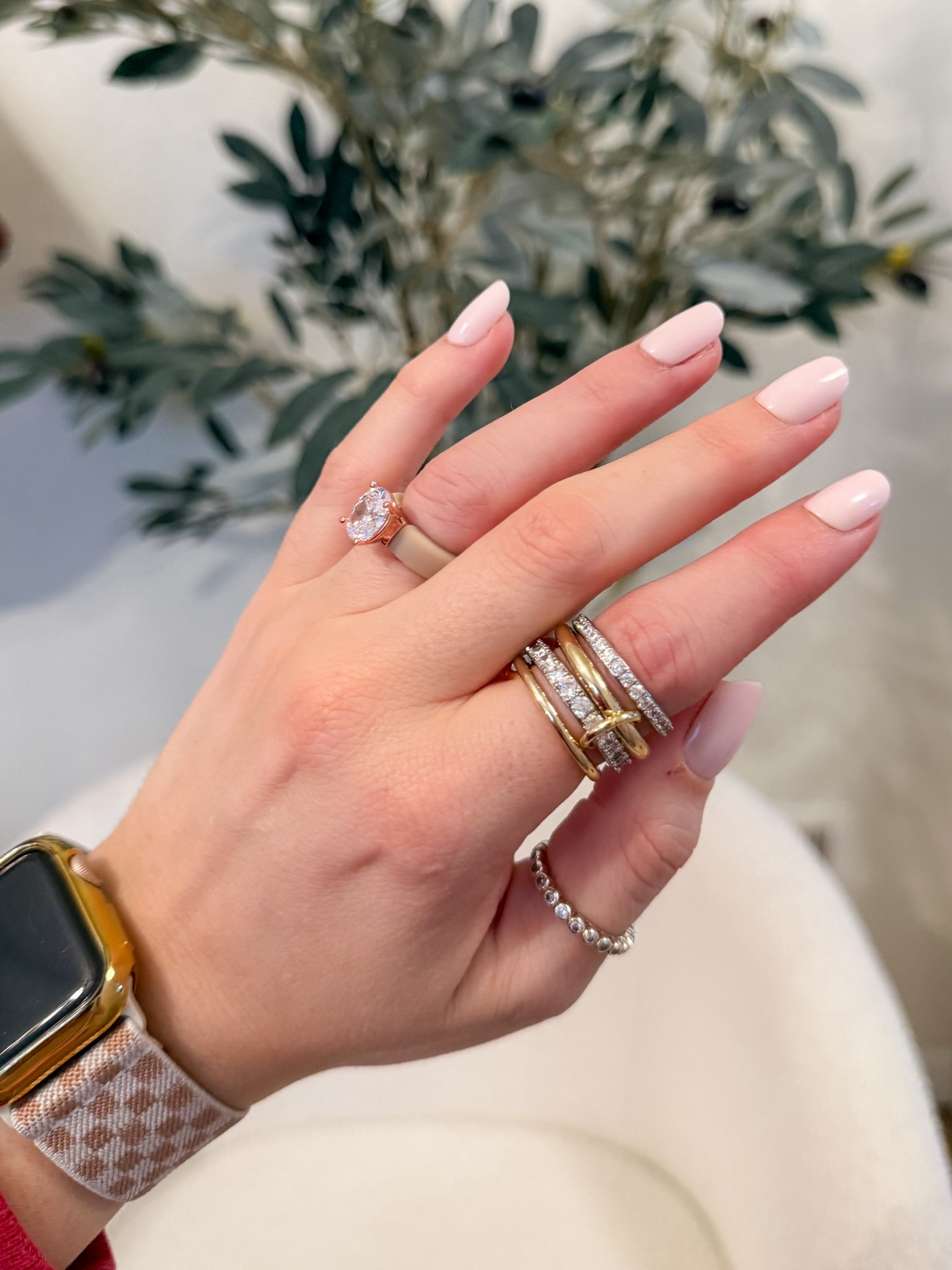 Silicone ring with faux diamond and mixed metals ring from Amazon 

#LTKmomlife #LTKTravel #LTKOver40