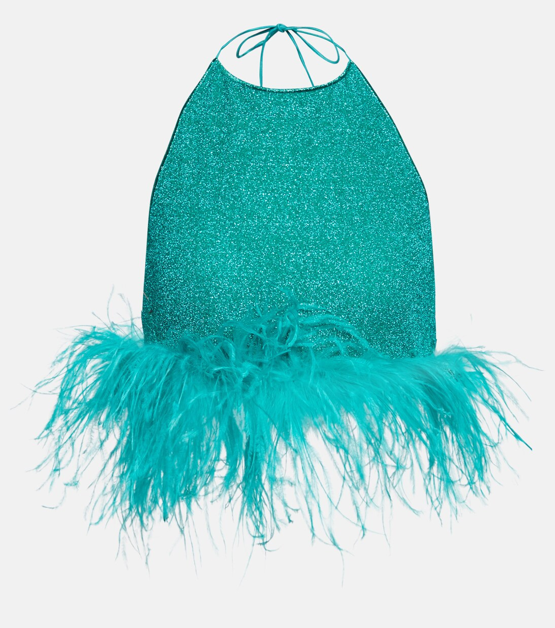OséreeLumière Plumage halterneck crop top | Mytheresa (US/CA)