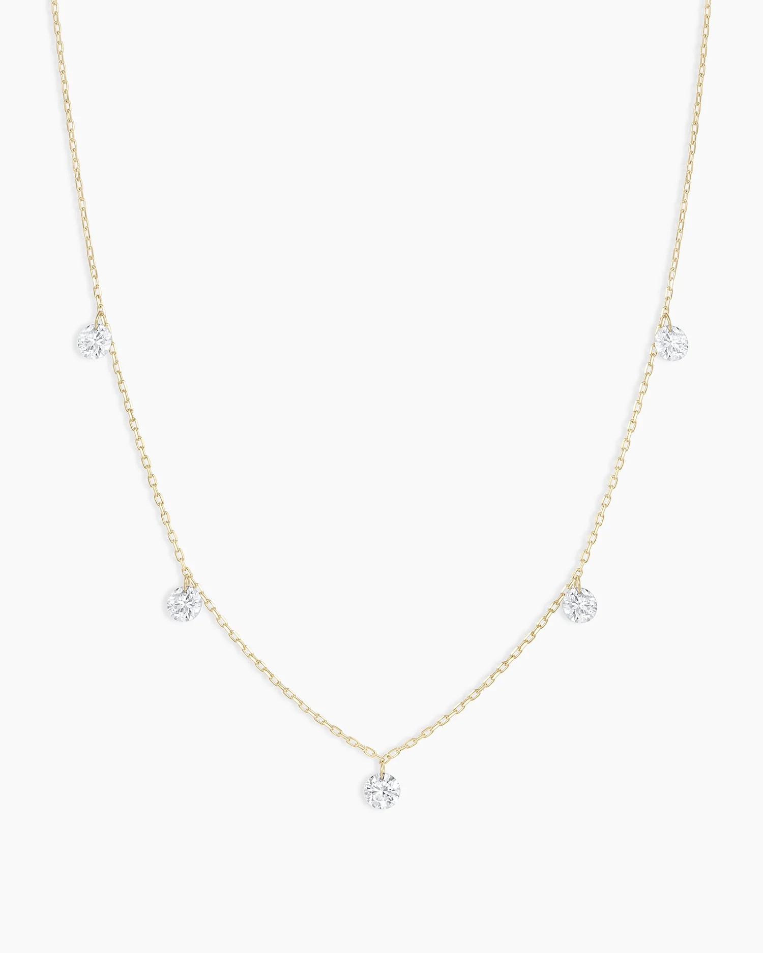 Floating Diamond Flutter Necklace | gorjana
