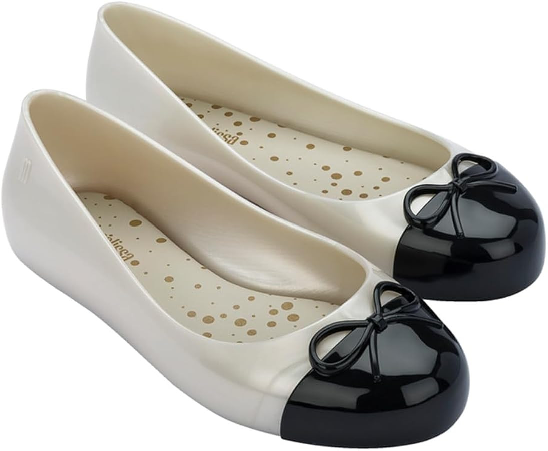 mini melissa Sweet Love Cap Toe Dress Shoes for Little Kids & Big Kids - Girls Ballet Flats - Jel... | Amazon (US)
