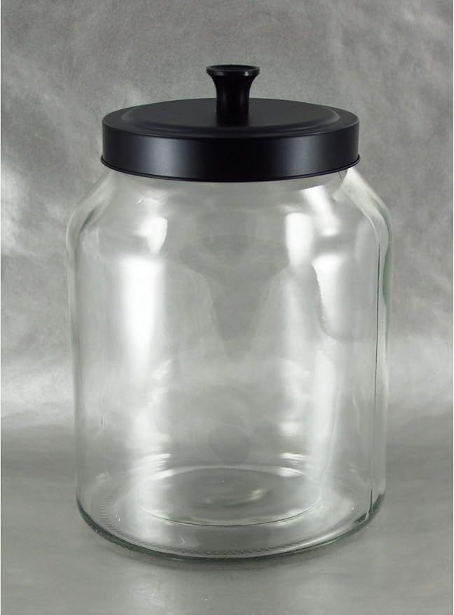 Grant Howard 59106 Storage Jar Black Matte Metal Top, 102 oz. | Amazon (US)
