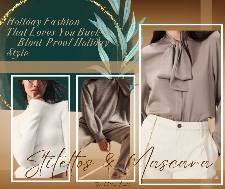 Outfits that love you back.
Soft knits, flowy fits, and fabrics that let you have seconds — guilt-free and gorgeous.

💋 Bloat-proof holiday style for every feast, flirt, and photo op.
Read more & shop the edit @ The Hollow Quill — Stilettos & Mascara.

#BloatProofStyle #HolidayOutfits #TheHollowQuill #CozyChic #StilettosAndMascara #HolidayEdit 

 #LTKHoliday #LTKmomlife #LTKSeasonal