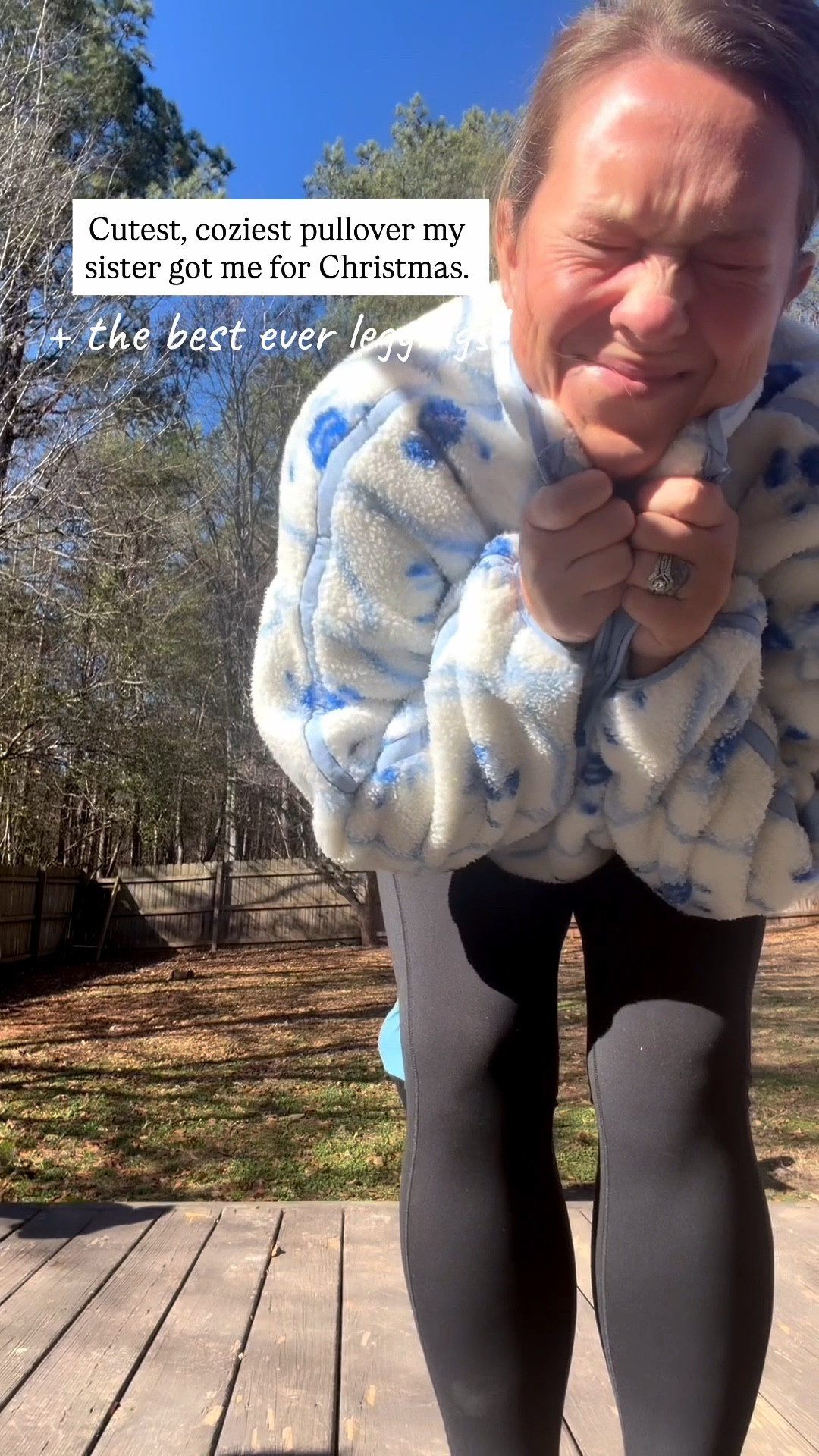 Still lovinggggg these shoes too. 

I’m in a XL in the pullover and L in the leggings! 

#LTKootd #LTKMidsize #LTKmomlife