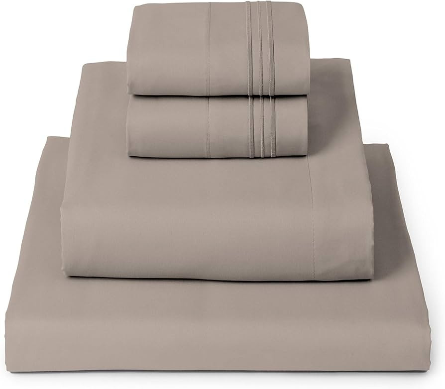 Mellanni California King Sheets Set - 4 PC Iconic Collection Bedding - Hotel Luxury, Extra Soft, ... | Amazon (US)