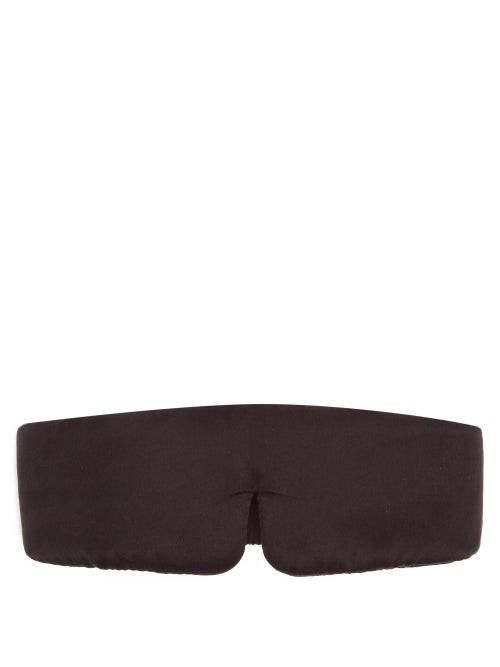 Lunya - Hammered-silk Eye Mask - Womens - Black | Matches (US)