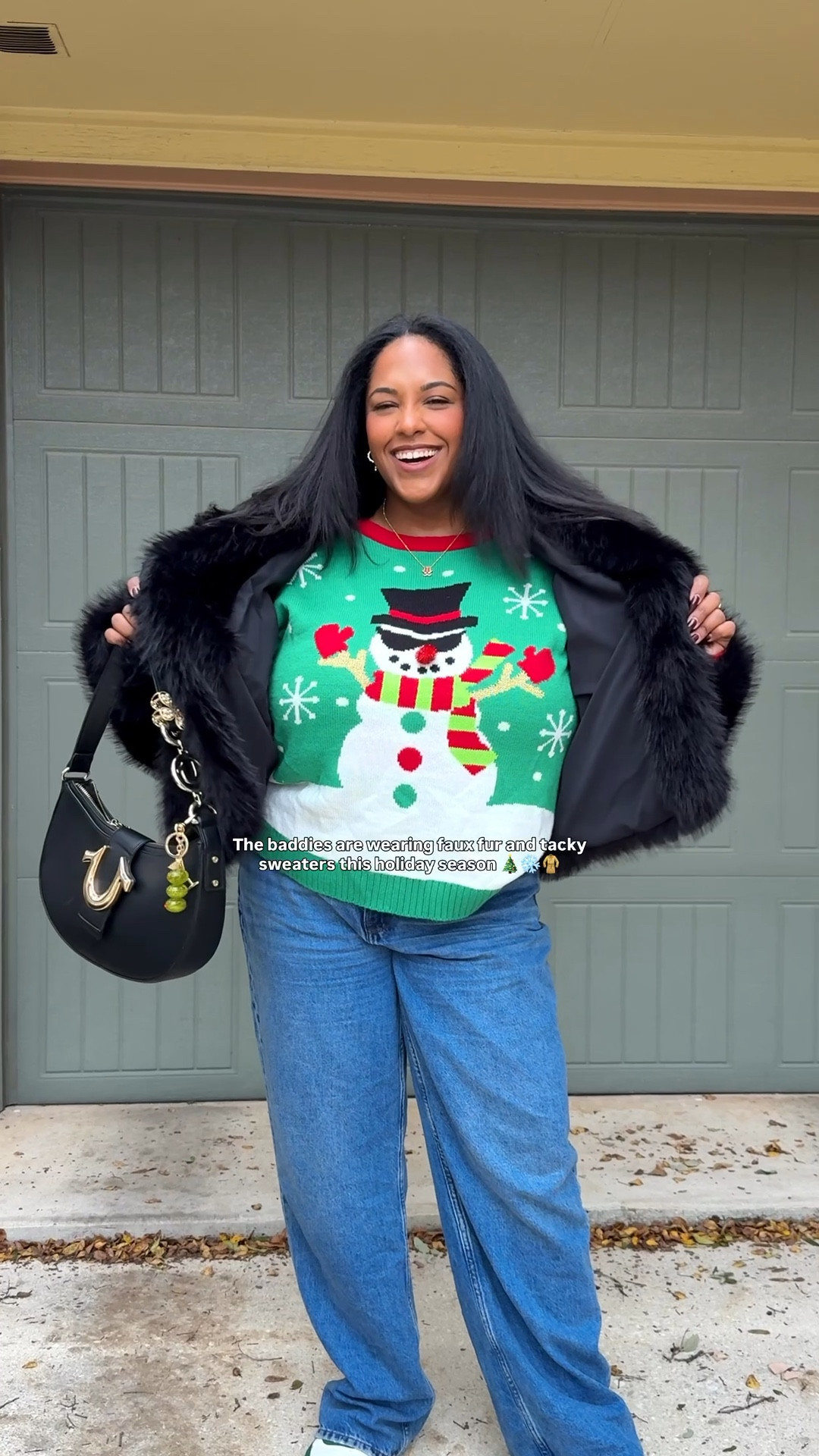 The baddies are wearing faux fur and tacky sweaters this holiday season. I got my faux fur jacket and tacky sweater a few years ago so I’ll tag some similar ones for y’all below.

#LTKMidsize #LTKHoliday #LTKSeasonal