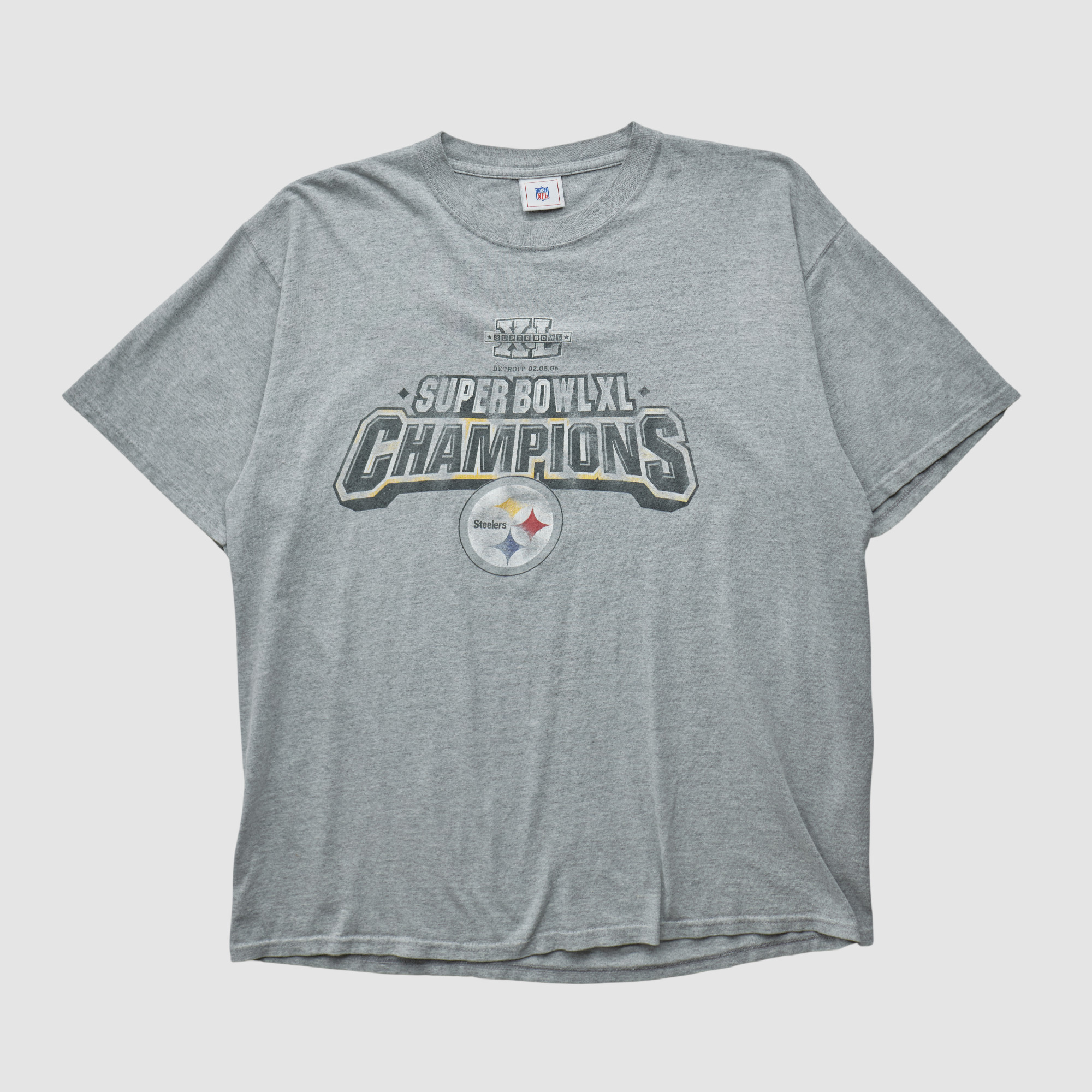 Pittsburgh Steelers NFL 2006 T-shirt - Heather Gray - L by Fanatics Real Vintage | Fanatics