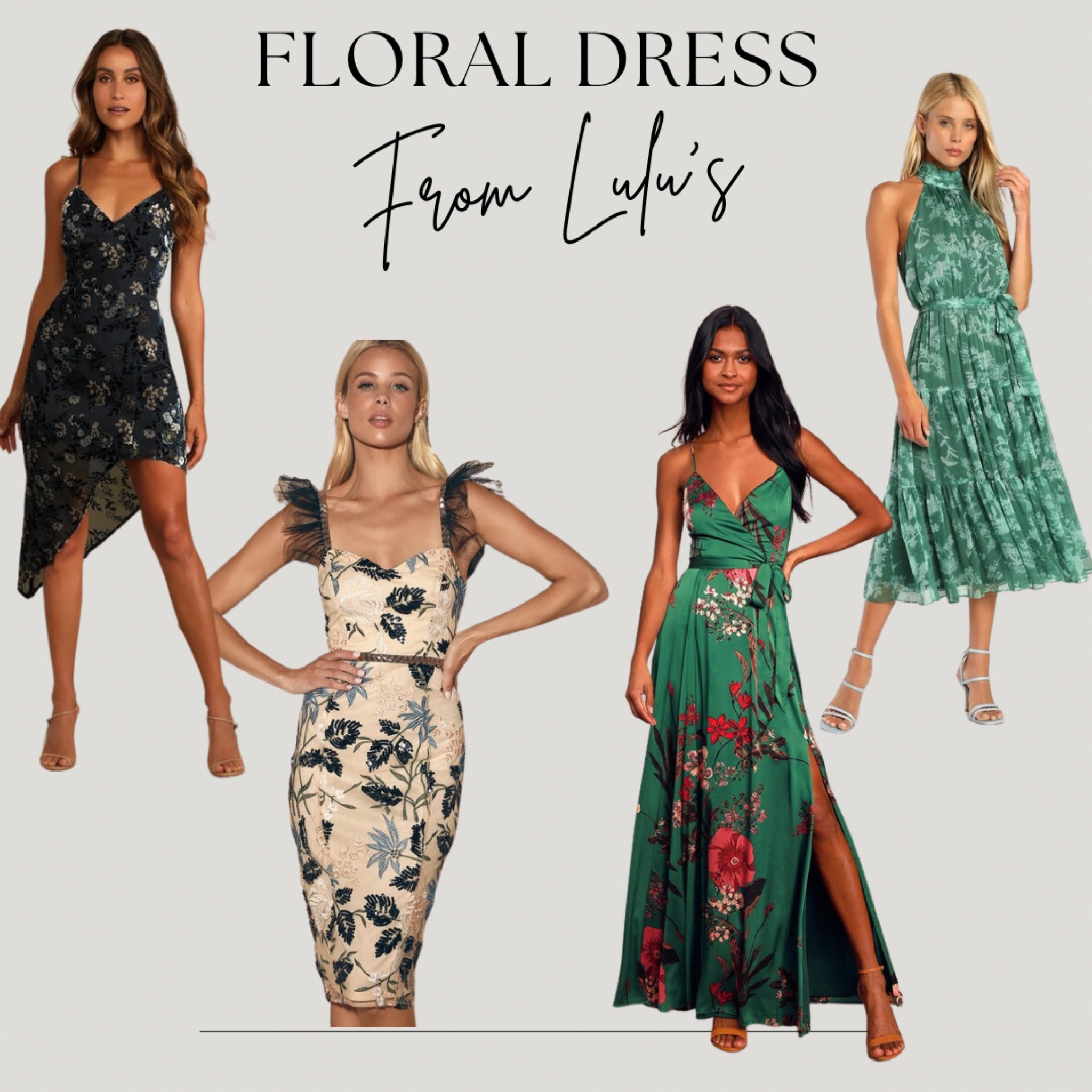 Floral dress // event dress // wedding guest dress // event dress // special occasion dress 

#LTKstyletip #LTKFind #LTKwedding