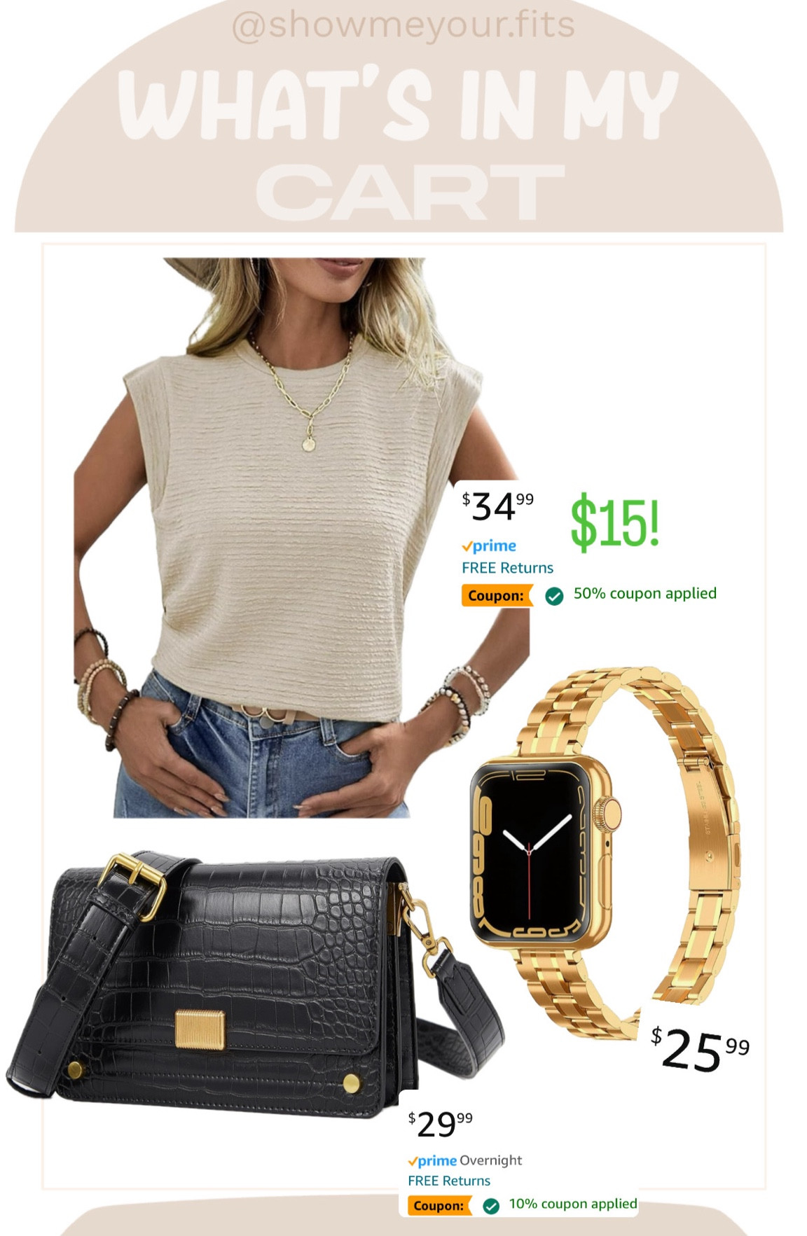 What’s in my Amazon cart! Most excited for this Apple Watch band!! 

*********
Canadian amazon finds, blazer, Amazon fashion, dupe, dupes, spring jacket, bag, amazon outfit, amazon Canada, outfit inspo, summer outfit, casual style 

#LTKcanada #LTKstyletip #LTKsale