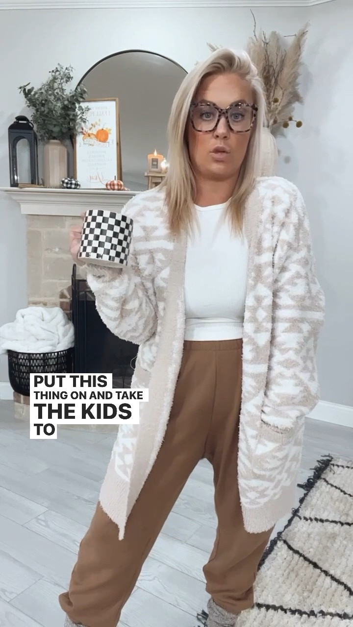 Walmart chenille cardigan only $19!
Amazon tops and joggers - medium 
Old navy denim - size 10


#LTKSeasonal #LTKmidsize #LTKstyletip