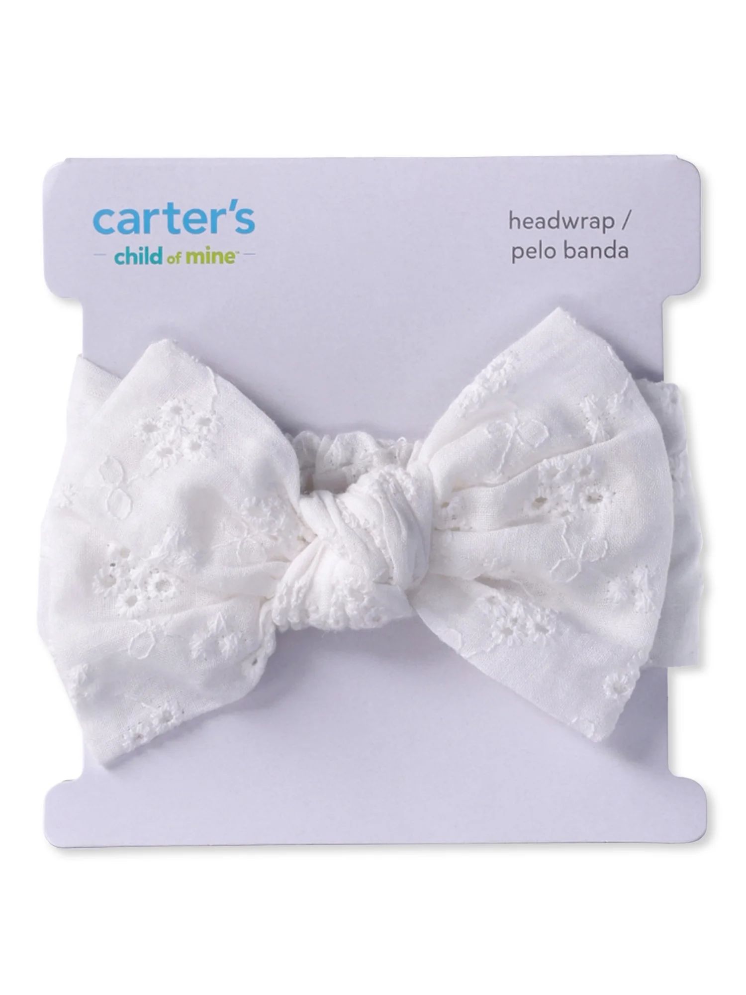 Carter's Child of Mine, Infant Girl Eyelet Headwrap, 1 Pack, Size 0-12M | Walmart (US)