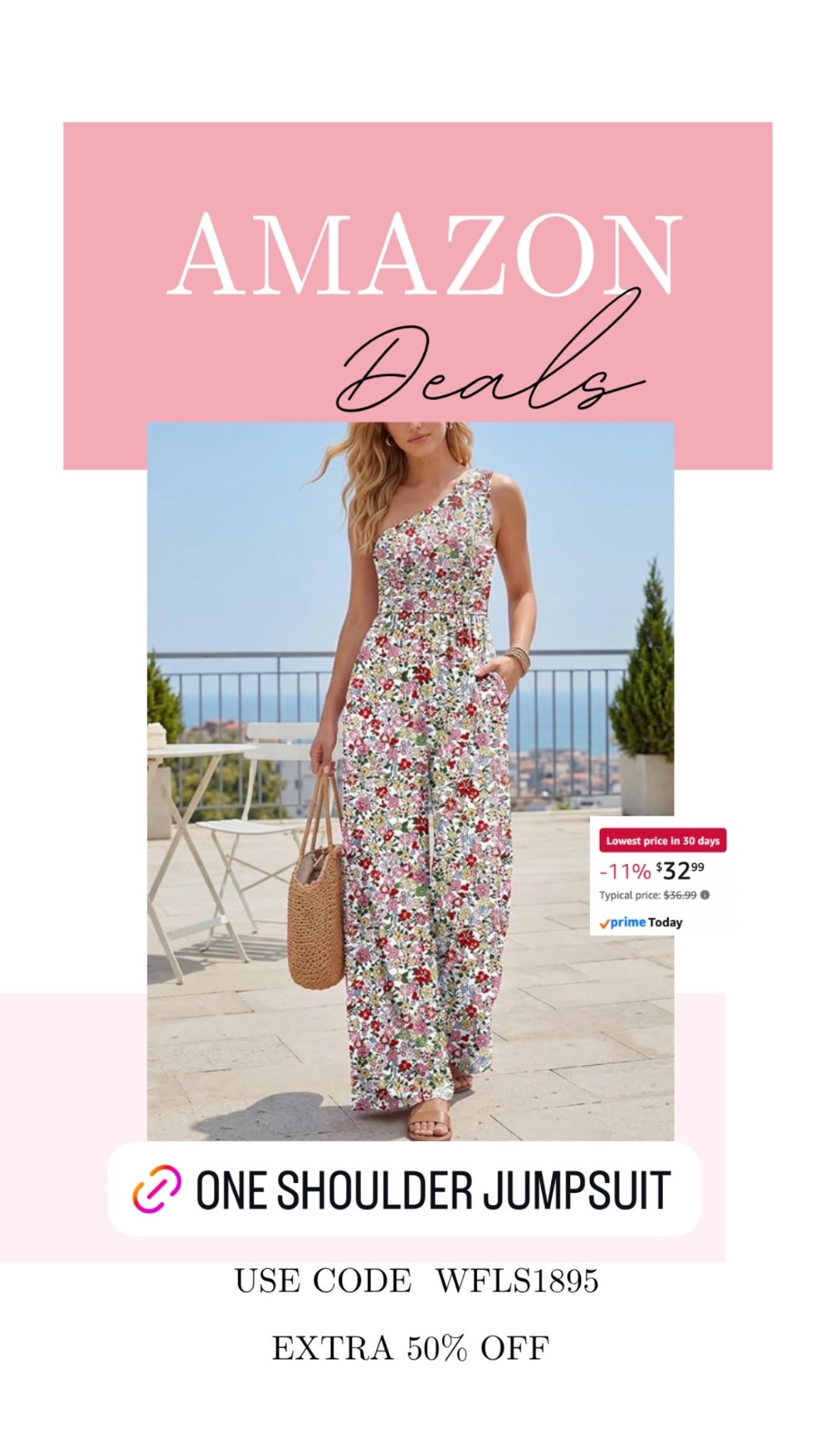 The cutest one shoulder floral jumpsuit on Deal!

#LTKMidsize #LTKSeasonal #LTKSaleAlert