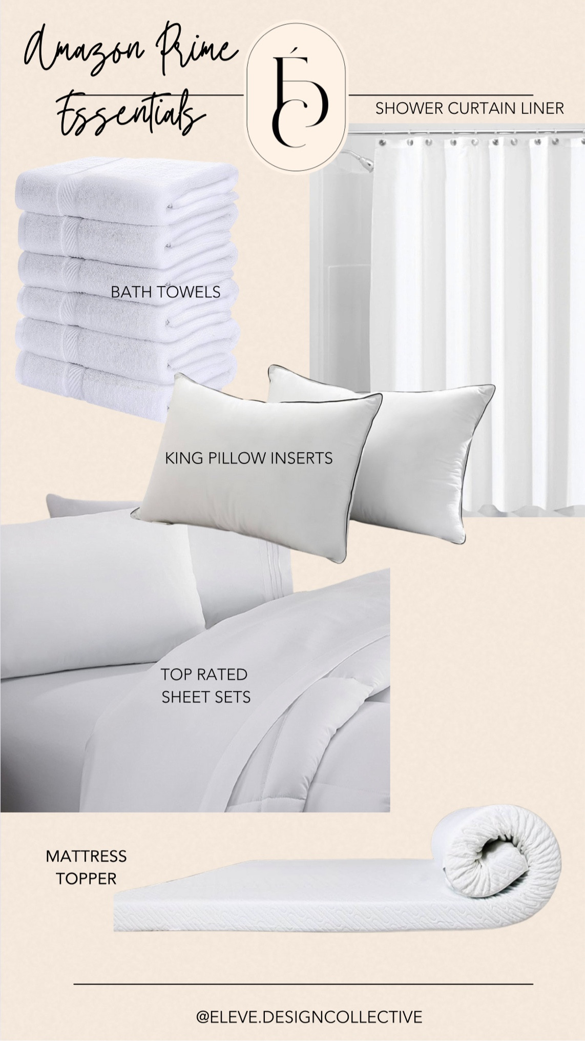 Prime deals are a great time to replace those home essentials. Freshen up your home with new pillows, replace shower curtain liners, fresh set of sheets and white bath towels that you can easily bleach to keep clean!

Shop the essentials!

#Interiordesign #elevedesigncollective #designboards #fullservice #homedecor #homerenovation #ispired #home #virtualdesign #amazonprime #primeday

#LTKHome