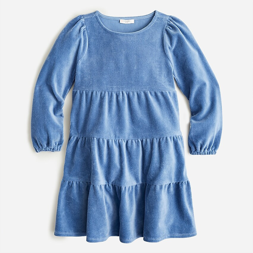 Girls' tiered corduroy dress | J. Crew US
