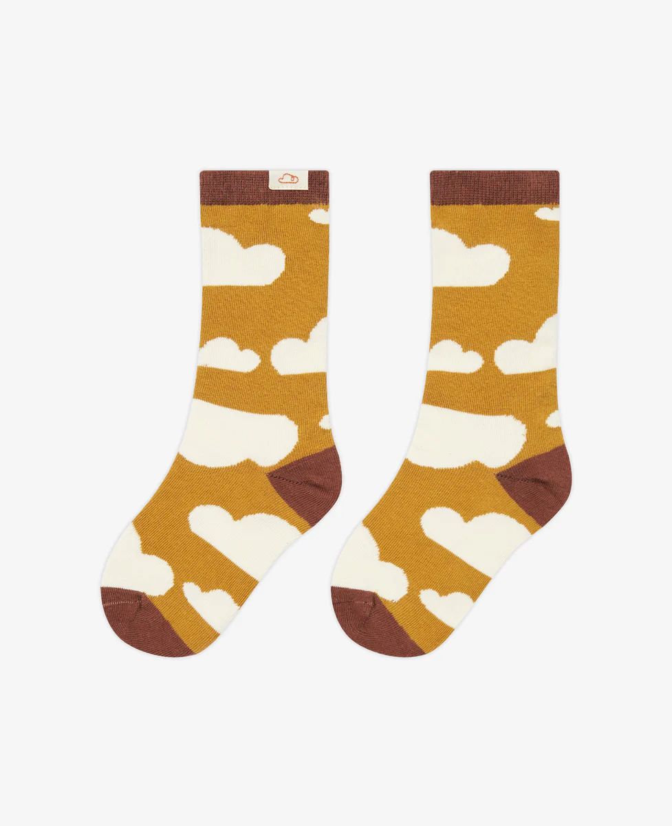 Daydreamer Cloud Socks - Beige Sandy Clouds | Petite Revery