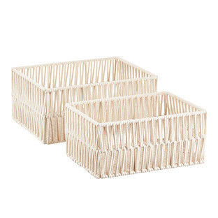 The Container Store® Luna Medium Open Bin Black | The Container Store