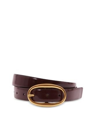 REISS Women's Drew Oval Buckle Patent Leather Belt    | Bloomingdale's Jewelry & Accessories Acce... | Bloomingdale's (US)