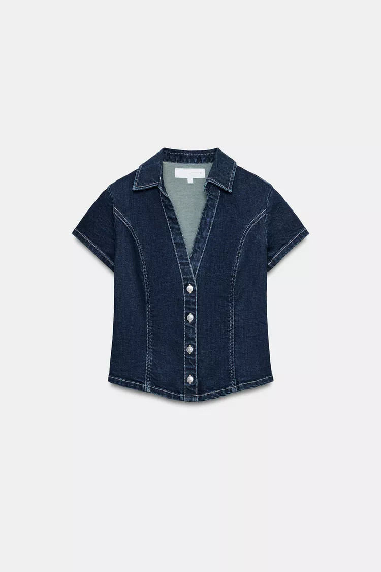 TRF FITTED DENIM SHIRT | Zara NL