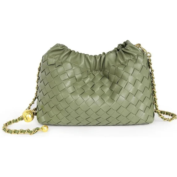 Omlopp Woven Women's Crossbody Bag & Evening Purse, Trendy Dumpling Clutch & Hobo Cloud Shoulder ... | Walmart (US)