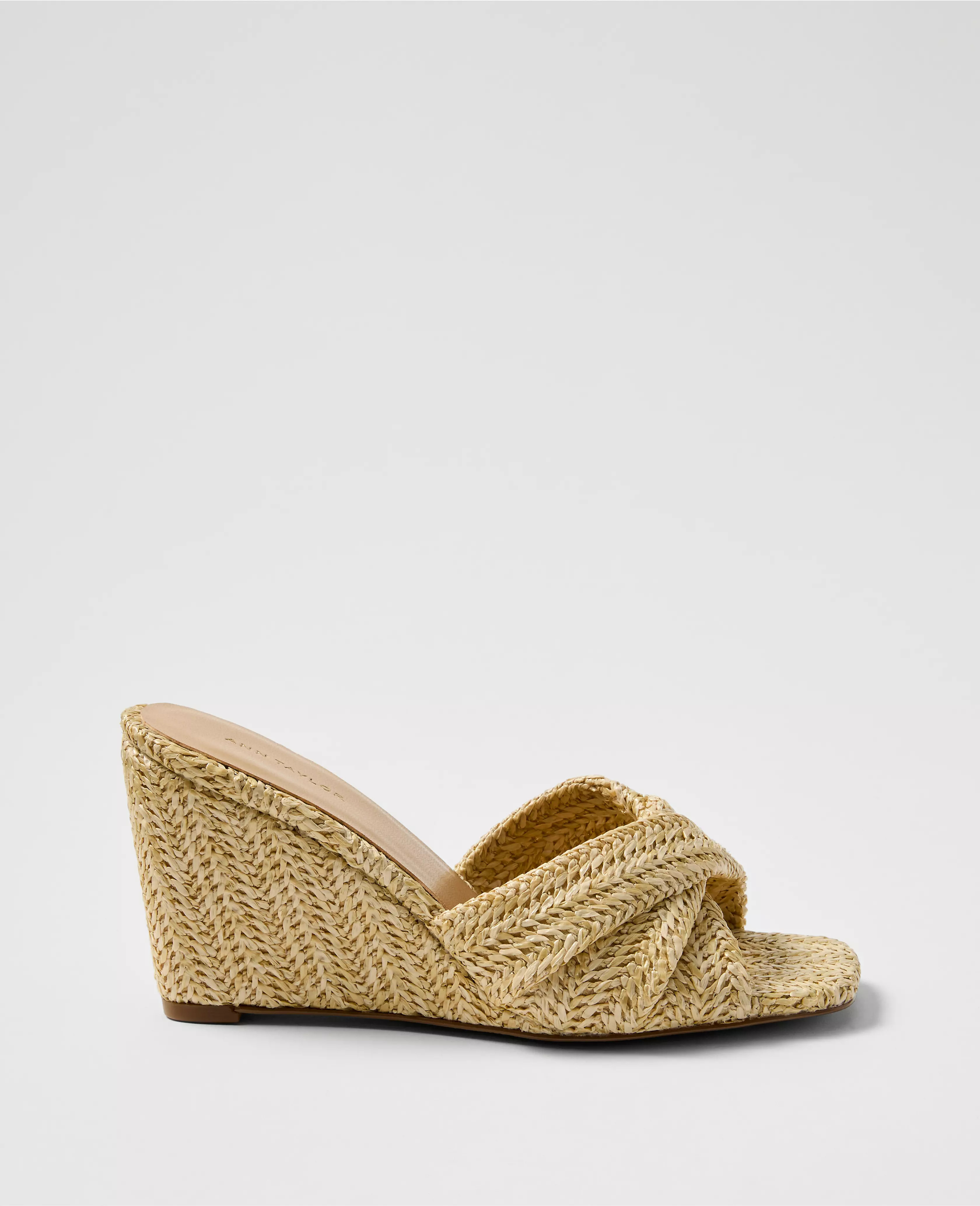 Straw Wedge Sandal | Ann Taylor