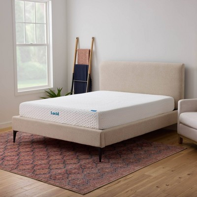 Lucid Comfort Collection Medium 10" Gel Memory Foam Mattress - King: CertiPUR-US Certified, Cooling, Hypoallergenic, No Coils | Target