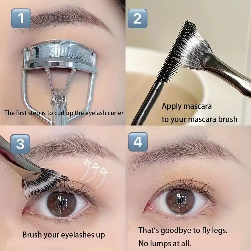 Get Natural Lifted Eyelashes With Our Professional Mascara Fan Brush 1pc Makeup Brush - No Smeari... | Temu Affiliate Program