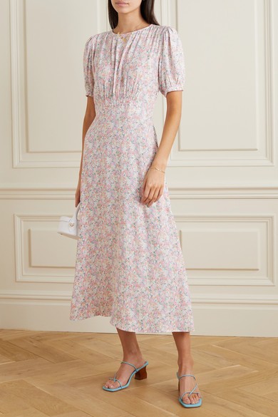 Beline floral-print crepe midi dress | NET-A-PORTER (US)