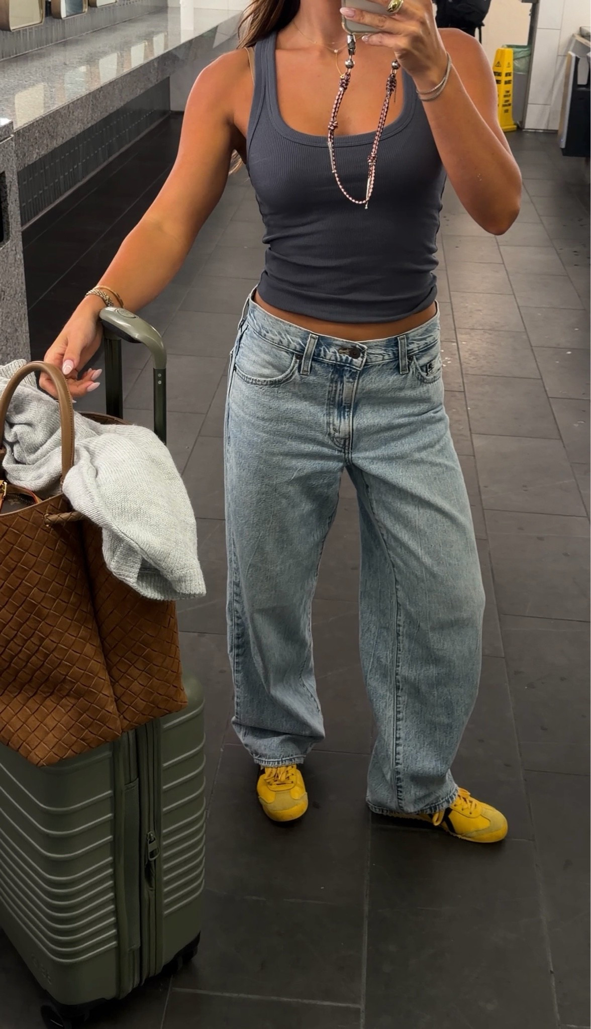 Jeans are linked!!! Go up a size for an oversized look. Use code PRIME25 for 25% off!