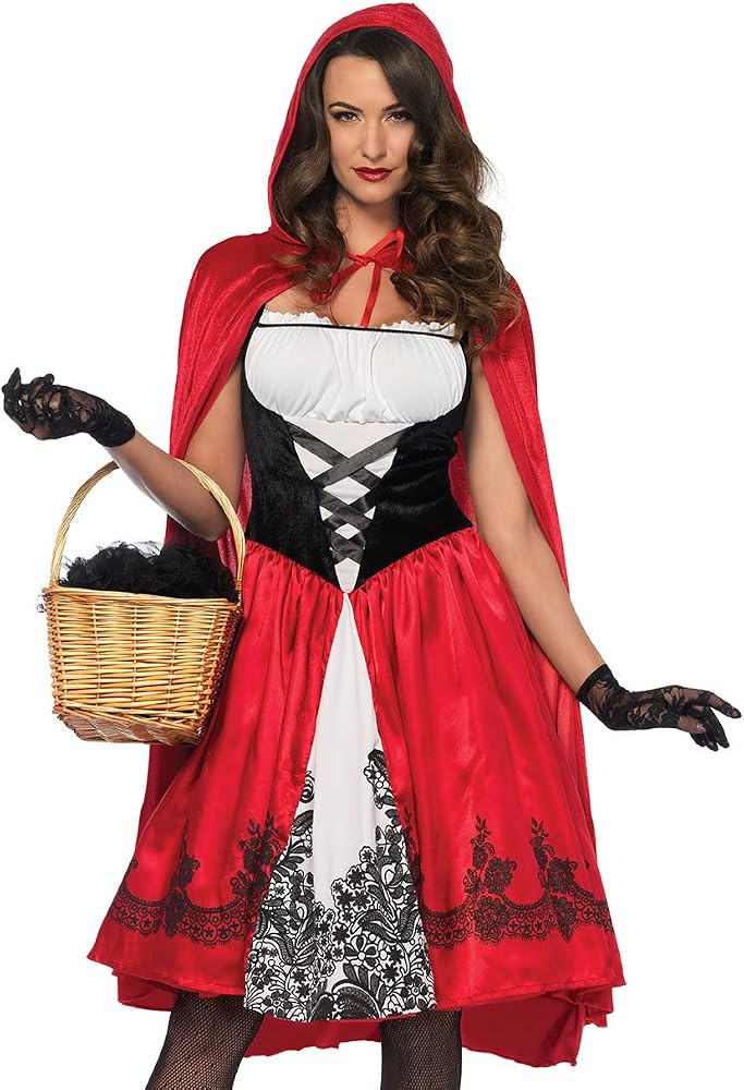 Leg Avenue Women's Red Riding Hood Knee Length Dress Costume | Amazon (US)