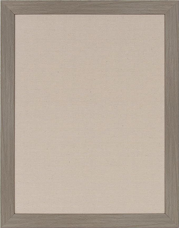 DesignOvation Beatrice Framed Linen Fabric Pinboard, 23x29, Gray | Amazon (US)