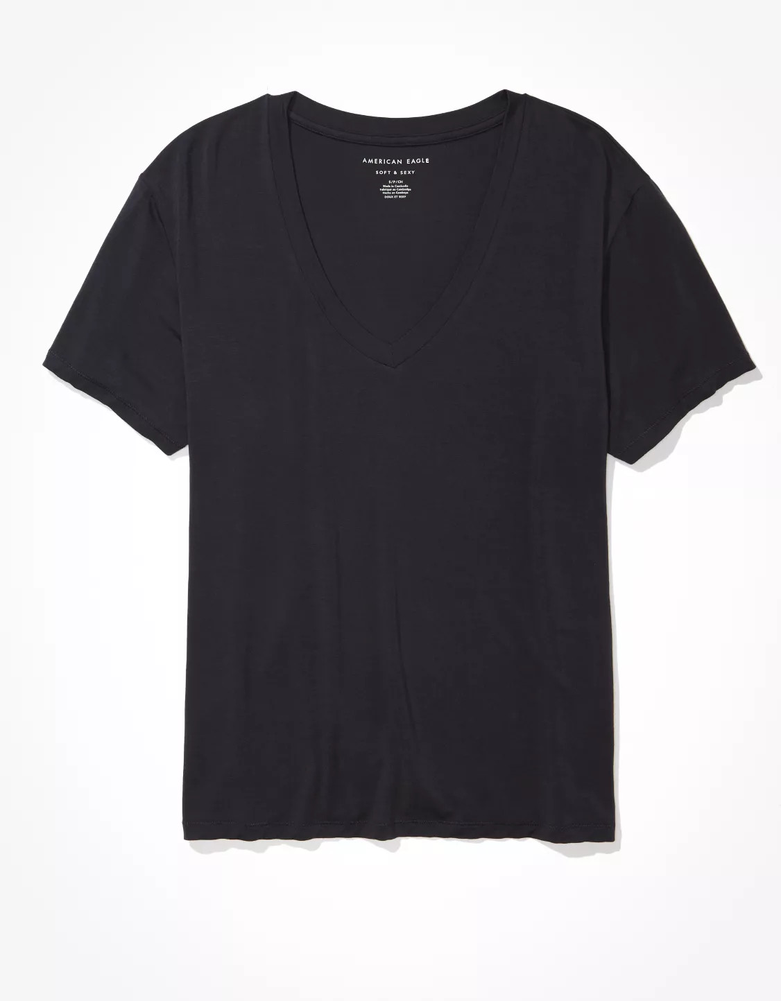 AE Oversized Soft & Sexy V-Neck T-Shirt | American Eagle Outfitters (US & CA)