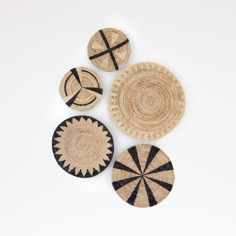 Minna Wall Hangings, Set of 5 | Crate and Barrel | Crate & Barrel