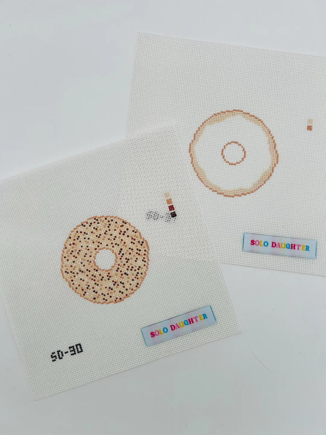 Multi-piece 3D Everything Bagel Needlepoint Canvas - Etsy | Etsy (US)