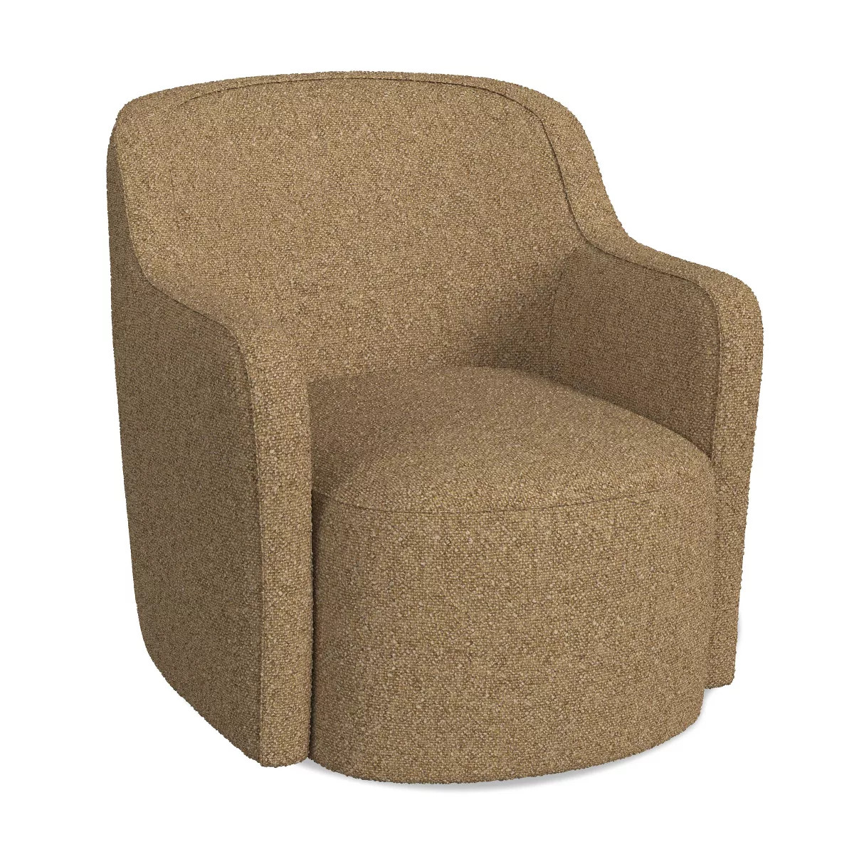HomePop Upholstered Swivel Accent Chair Light Tan | Target