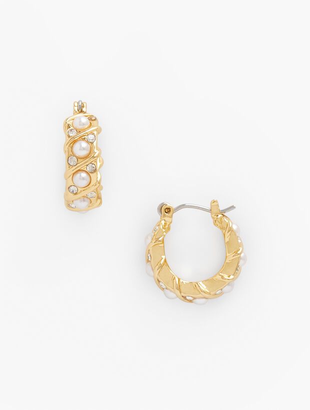 Pearl Hoop Earrings | Talbots