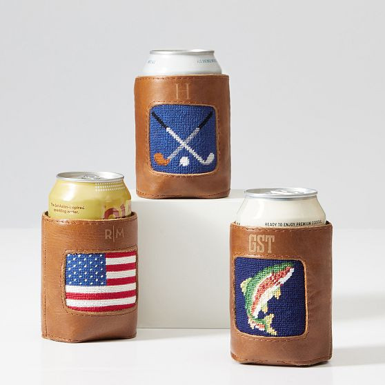 Smathers &amp; Branson Needlepoint Can Cooler | Mark and Graham