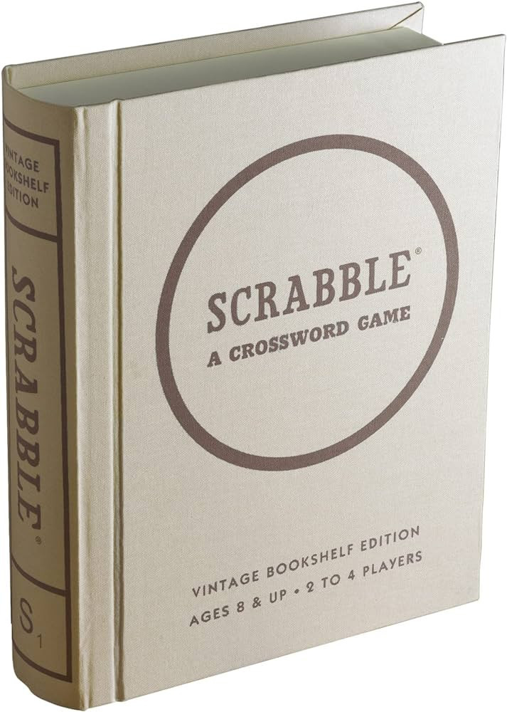 WS Game Company Scrabble Vintage Bookshelf Edition For 2 to 4 players | Amazon (US)