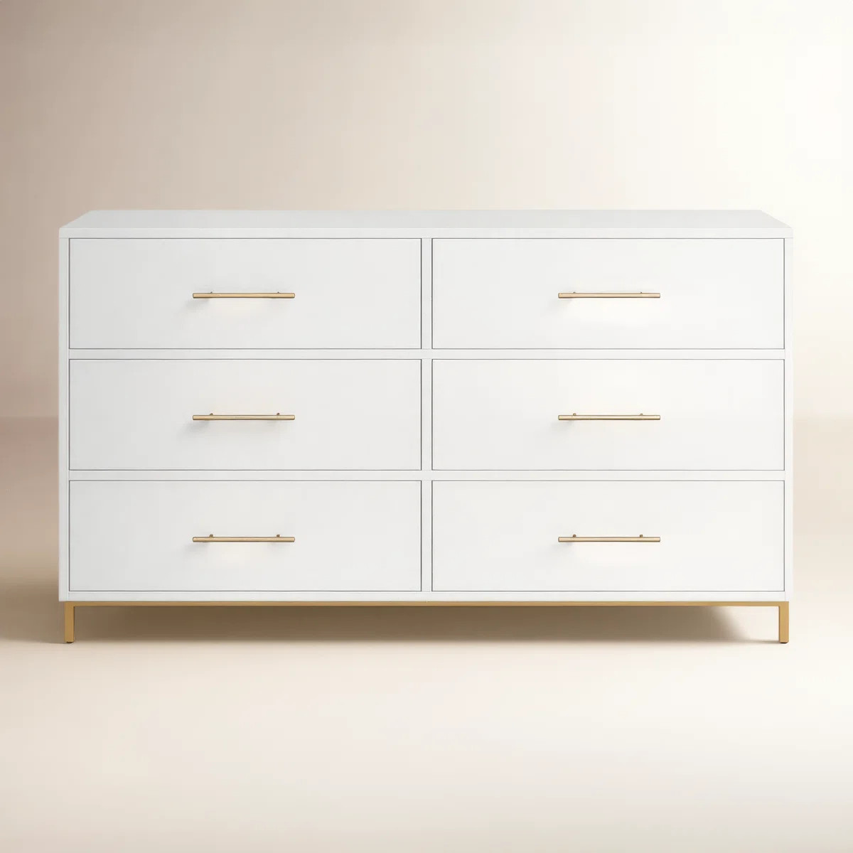 Marino 6-Drawer Solid and Manufactured Wood Double Dresser | Wayfair North America