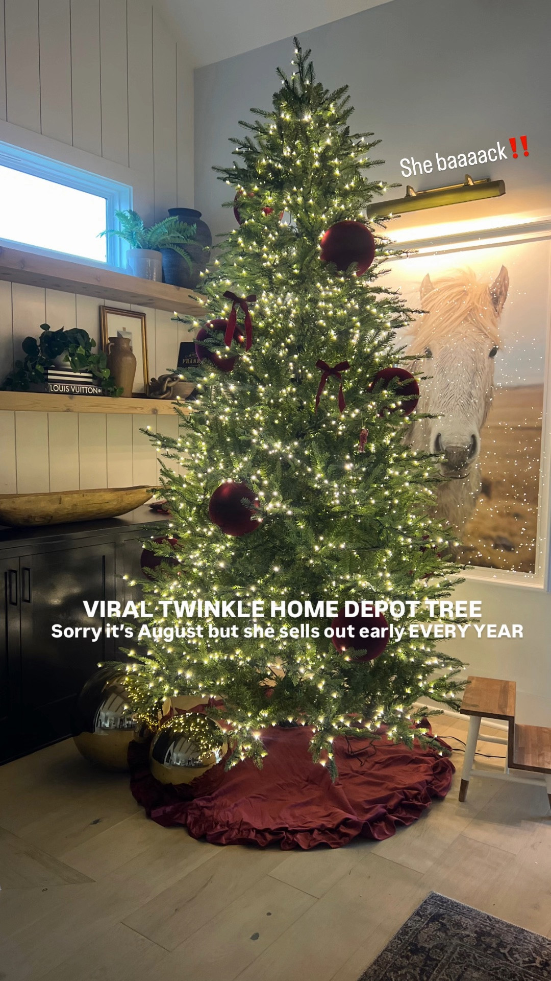 Viral twinkle christmas tree 
I have the 9 ft full and I’m obsessed

#LTKHome