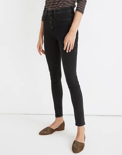 10" High-Rise Skinny Jeans in Robert Wash: Button-Front Edition | Madewell