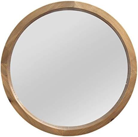 Stratton Home Decor Maddie Wood Mirror, Light Natural Wood, 20.00 W X 2.25 D X 20.00 H (S13562) | Amazon (US)