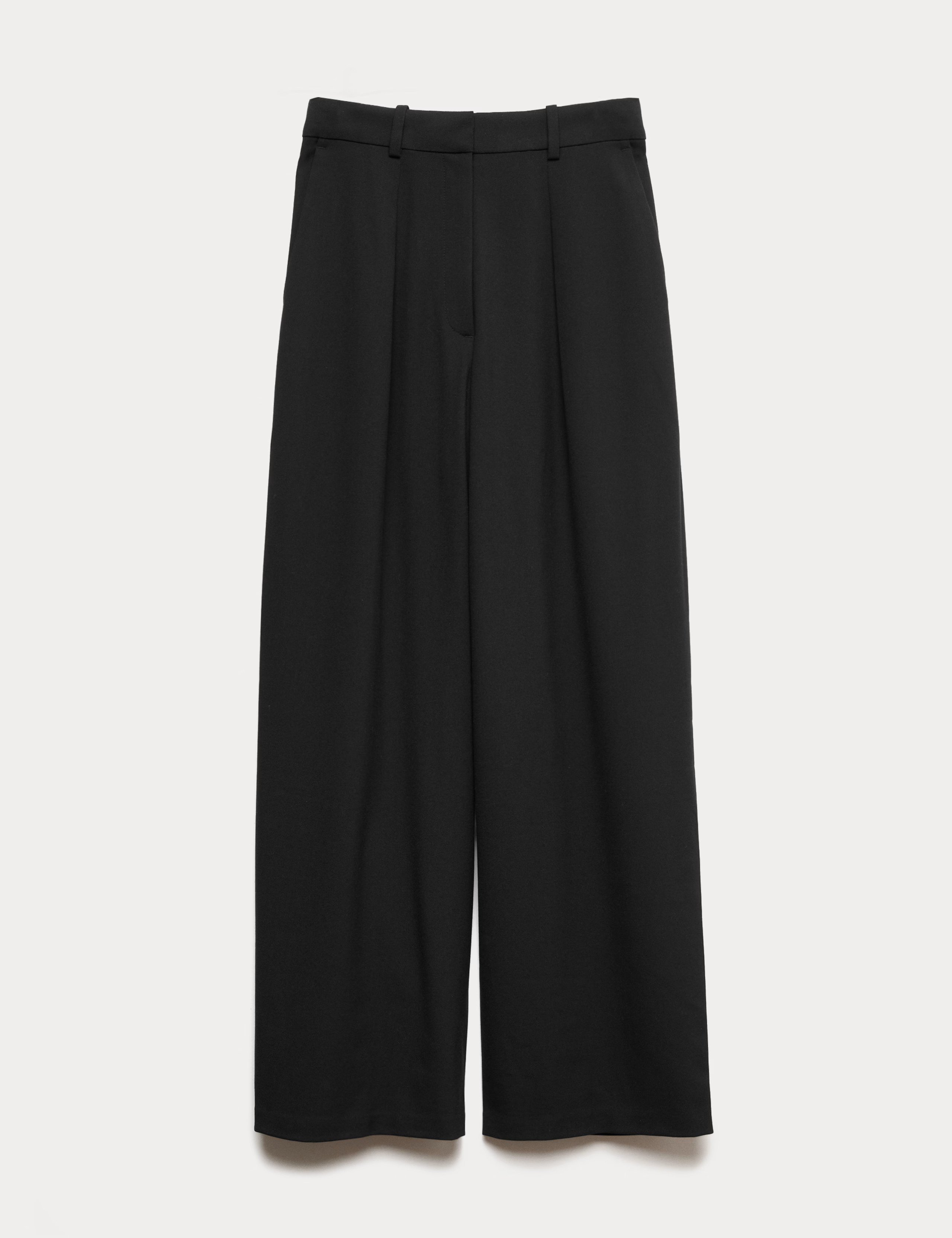 Woven Barrel Leg Trousers with Stretch | M&S Collection | M&S | Marks & Spencer (UK)