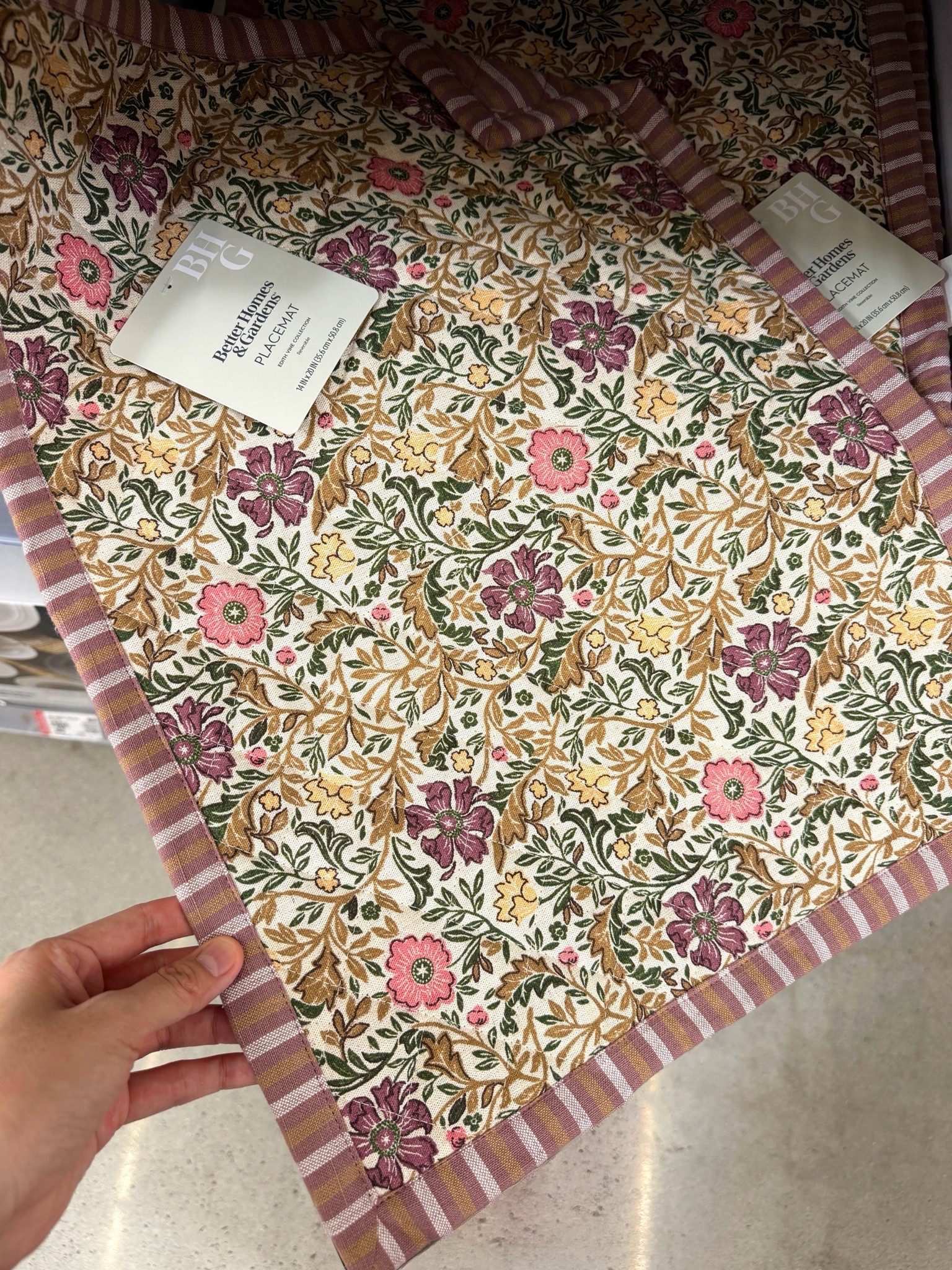 Run to Walmart! 🙌🏻 I spotted these reversible fall placemats and immediately added them to cart—so pretty and SO affordable! 😍 I love the warm floral pattern for fall entertaining, and with a coordinating design on the reverse, you can easily switch up your tablescape throughout the season. 🍁 These are way too good to last! I’ve linked them along with more affordable fall placemat finds in my LTK! 🍂 @Walmart #tabledecor #tablesetting #tablescape

#LTKHome #LTKSaleAlert #LTKSeasonal